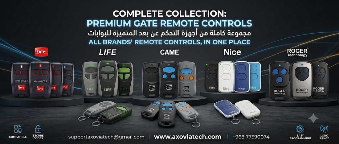 Gate Automation Remote Controls in Oman: BFT, CAME, LIFE, ROGER & DEA