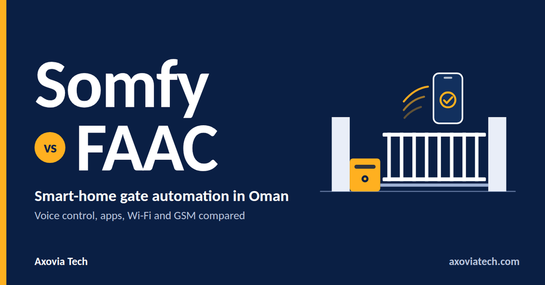 Somfy vs FAAC: Which Is Better for Smart Home Gate Automation in Oman?