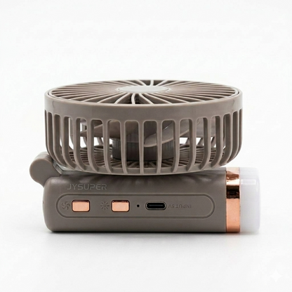 JYSUPER JY-2517 Foldable Mini Handheld Fan | Rechargeable Portable Fan with LED Light