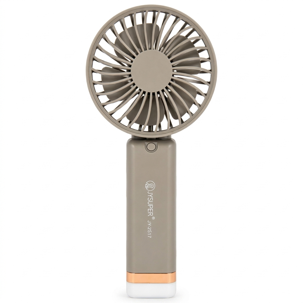 JYSUPER JY-2517 Foldable Mini Handheld Fan | Rechargeable Portable Fan with LED Light