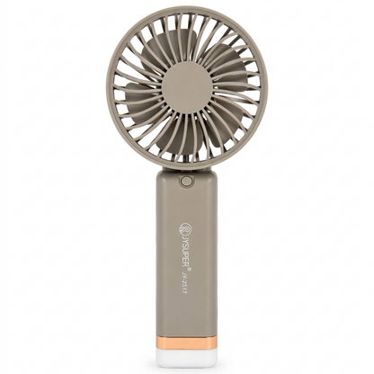 JYSUPER JY-2517 Foldable Mini Handheld Fan | Rechargeable Portable Fan with LED Light