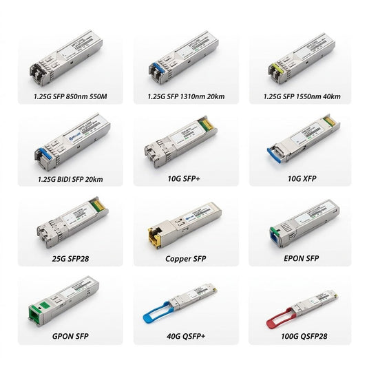 SFP Fiber Optic Module - 1G / 10G | Single Mode, Multimode & BiDi | LC Oman